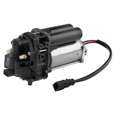 Bulletproof Heavy Duty Electric Air Suspension Compressor Compatible With Tesla Model S And X showing black motor with connector