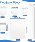 Anti Slip Silicone Pads For Glass Tables With 132 Pcs Adhesive Dots And Grippers size chart with dimensions 1.9cm to 15cm