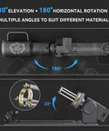 180° rotation of R8 rotary chuck on 20W Laser Engraver A20 Pro V2 with Auto Air Assist for precise engraving
