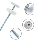 M8 threaded spindle rod from Hella Sturdy Baby Gate Extender Kit, smooth finish, designed for pressure mounted pet doors.