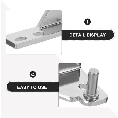 Heavy Duty Refrigerator Door Hinge Kit Zinc Alloy Four Pack For Busy Commercial Kitchens With Corrosion Resistance 8mm Axle For Freezer And Fridge Doors Low Noise Operation And Easy Maintenance, close-up detail