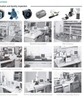 Applications for Top-Notch SF608ZZ Flanged Bearings in laboratory settings, featuring various measurement instruments.