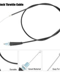 50 Inch Mini Bike Throttle Cable Replacement For Coleman CT200U CT200U EX BT200X CT100U Baja Warrior MB16 Motovox Predator