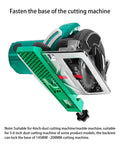 Essential Cutting Machine Base Plate Guide With Circular Clip for Precision Straight Cuts on power saw, showcasing tough ABS construction.