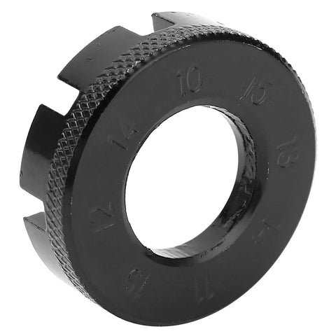 8 Way Bike Spoke Wrench Nipple Key in Molybdenum Steel for Wheel Truing and Rim Deformation Repair, round shape with sizes