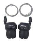 Dope Twist Shifter Pair For MTB Revoshift Left 3 Speed And Right 7 Speed Gear Levers Fits 21 Speed Or 18 Speed Setups