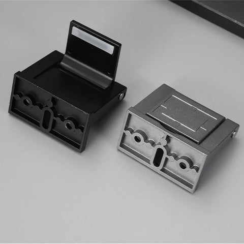 Heavy Duty Door Catch Secures Barns And Garages Easy Install Aluminum Lock For Privacy Bathroom Windows Home Safety Upgrade That Slays, showing black and gray durable locks.
