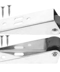 Heavy Duty Sliding Door Rollers And Low Profile Cabinet Wheels With Slick Ball Bearings For Barn Doors And Closet Tracks. Silver metal rollers with black wheels, screws included.