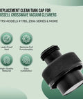 Tank Cap Replacement For CrossWave Vacuum Cleaners 1785 1785A 3888A And More, black sealed plastic tank cap
