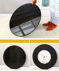 Tempered Glass Lazy Susan Turntable With Smooth Rotating Bearing For Kitchen And Dining Tables Aluminum Base Built To Last