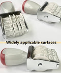 Slick Ergonomic Rubber Date Stamp With Comfortable Grip And Multifunctional Design For Scrapbooking And Office Documents shown from multiple angles.