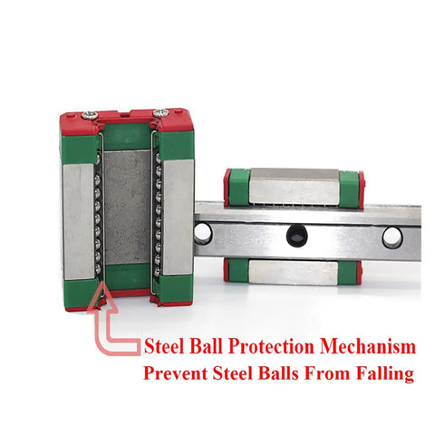 High Precision Linear Guide Rail Kit With Smooth Slider Block For Easy Installation And Low Friction Motion Accuracy In CNC Machines And DIY Projects That Are Absolute Fire. steel ball guide rail block close-up