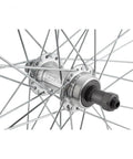 Rear 26x1.5 Inch Bicycle Wheel With Alloy Rim, 36H Quick Release, Silver Finish, 135mm Hub, 14G Spokes, Fits 5/6/7 Speed Freewheel