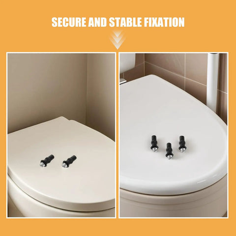 No Slip Rubber Toilet Seat Bolts Screws Kit For Quick Replacement And Wobble Proof Secure Bathroom Upgrade With Durable Metal Fasteners And Rubber Washers Easy Install For Home Improvement on toilet seat