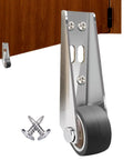 Real Deal Built Tough Heavy Duty Sliding Gate Wheels With Low Profile Silent Bearings And Load Bearing Roller Casters Smooth Rider close-up of wheel and metal mount with screws