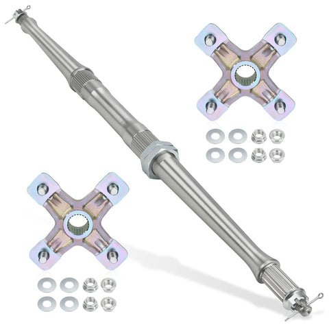 Heavy Duty Rear Axle Shaft And Wheel Hub Assembly Kit For Yamaha Warrior 350 Banshee 350 Atv 1987 2004 forged steel parts with hub.