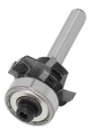 Cool Keenso 4 Flute Solid Carbide Roundover Router Bit for smooth wood edging and trimming, featuring a sharp 4 flute design.