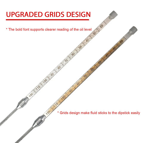 Dodge Chrysler Jeep Ram VW Volkswagen Transmission Dipstick Upgrade With Clear Grid Scales For Easier No Guesswork Fluid Level Reading