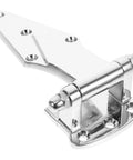 Beefy Zinc Alloy Refrigerator Door Hinge Heavy Duty Top Hinge For Cold Storage Fridge And Freezer Door Replacement Durable Silver Finish Wear Resistant Design For Long Lasting Smooth Door Swing, silver zinc alloy hinge