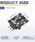 KY-002 SW-18015P Shock Vibration Switch Sensor Three Pin Black Module 3 Pack For DIY Electronics, Maker Friendly Motion Tilt Detector, Vibration Trigger For Microcontrollers, Anti Theft And Smart Gadget Projects, 18x14mm