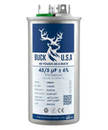 Dual Run Capacitor 45 And 5 MFD 6 Percent Tolerance CBB65B For HVAC Systems Air Conditioners Condensers Heat Pumps And Fan Motors