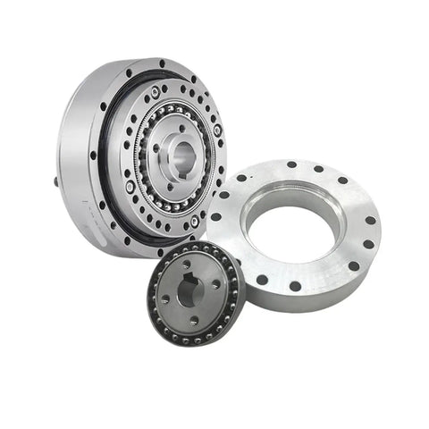Hst25-I Harmonic Gear Drive Servo Motor With Bracket For Industrial Robots And Cnc Equipment showing precision gearbox components.