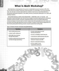 Page from Math Workstations Mastery For Grades 6 Through 8 Hands On No Fluff Strategies To Bring Guided Math Into Action In Middle School Classrooms Create Dynamic Workshops And Implement Numeracy Rich Workstations For Ages 10 To 14 showing text and table of teacher-student roles.