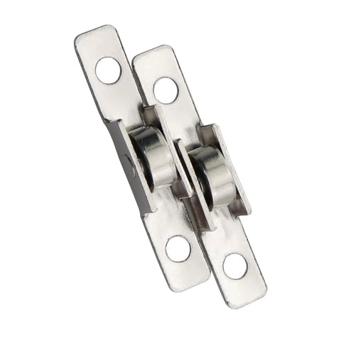 12 Pack Sliding Door Window Pulley Wheel 43x7mm Silver Universal Metal Roller For Cabinets Drawers Wear Resistant Cold Rolled Steel Nickel Plated Durable Smooth Operation Ideal Replacement