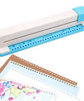 Adjustable 30 Hole Binding Punch For Discbound Notebooks And Journals Portable Hand Operated Puncher with clear scale guide