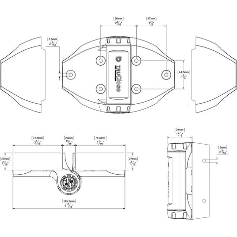 Heavy Duty Square Gate Hinges With Adjustable Tension For Self Closing Pool And Yard Gates Black Metal Pair technical drawing dimensions