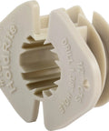 HoldRite 1/2 in thru-stud isolation clamp, beige plastic pipe support