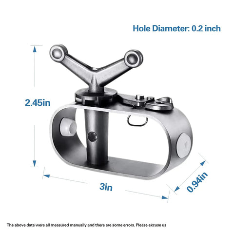 Hand Operated Mini Winch For Outdoor Use Built Tough With Rust Proof Aluminum Delivers Smooth Tension For Tent Ropes Clotheslines And Pool Covers Compact Yet Durable Easy To Tighten And Maintain In Any Weather, 3in wide