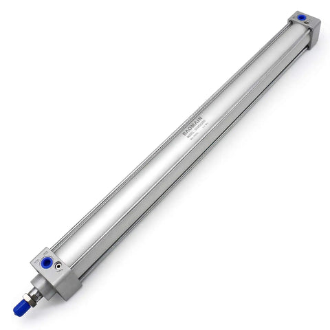 Heavy Duty Pneumatic Air Cylinder With 40mm Bore And 500mm Stroke Double Acting Single Rod M12X1.25 Threaded Rod Port Quarter Inch