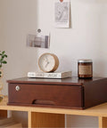 Wooden Filing Cabinet For Desk With Lockable Drawers Home Office Storage Solution For Documents And Supplies Secure Privacy Sleek And Practical For Any Space