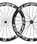 Ultralight 50mm Carbon Wheelset 700C Clincher UD Matte U Shape Crack White Finish for a Fast Smooth Ride With TopNotch Impact Absorption