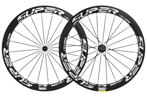 Ultralight 50mm Carbon Wheelset 700C Clincher UD Matte U Shape Crack White Finish for a Fast Smooth Ride With TopNotch Impact Absorption