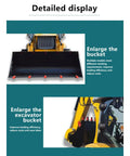 All-Purpose Backhoe Loader With Front Loader And Backhoe Attachments For Easy Digging And Fast Loading LED Lights Workhorse