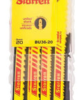 Bi-Metal Jig Saw Blade For Wood Cutting With Unified Shank Skip Tooth 0.050 Inch Thick 6 TPI 4 Inch Length Pack Of 20