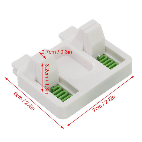 Side view of Electric Wire Welding Fixture Clamp Adjustable Soldering Jig For Precise Alignment In MIG TIG And Spot Welds with measurements, heat resistant insulation, green and white finish.