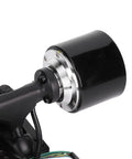 High Efficiency 74mm Single Drive Scooter Hub Motor Kit with Remote for Electric Skateboard featuring black PU wheel and external rotor