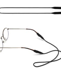 Elastic Silicone Eyeglasses Strap Holder Waterproof Glasses Retainer 2 Pack for Men Women Kids attached to eyeglasses