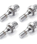 Grab This 4-Piece Set Of Heavy Duty Wheel Studs And Nuts For Your Peugeot 206 Plus 607 To Make Driving Safe And Smooth Like A Top Ride From The 1998 Through 2010 Model Years Or Even Later Years With 2000 To 2008 Specs chrome wheel studs and nuts set, 4-piece
