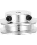 Single Groove Pulley For 6mm Synchronous Belt Aluminum Alloy With Hard Anodized Finish Mechanical Drive Replacement Part For Small Motors In Precision Machines And Your Go To High Precision Equipment, side view