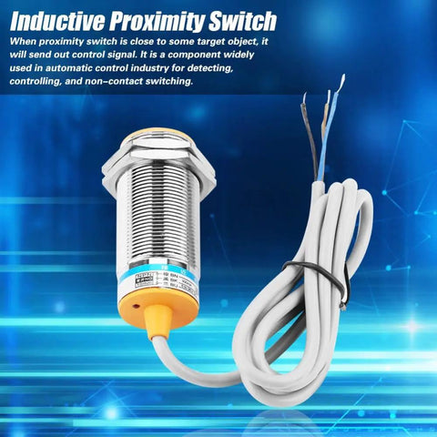 Inductive Proximity Sensor With 10mm Detection Range DC NPN 3 Wire NO Switch Non Touch Metal Sensing For Automatic Control Systems