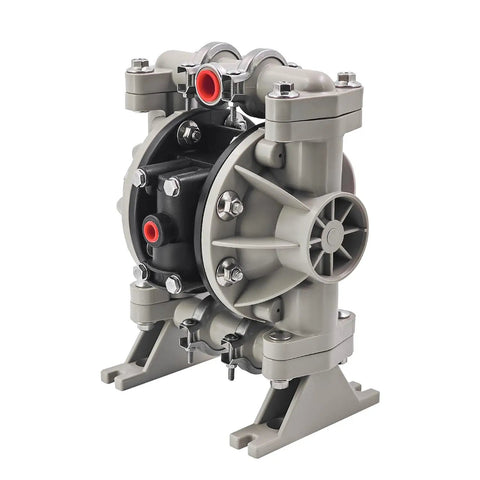 666053-3EB Polypropylene Santoprene Diaphragm Pump for Chemical Transfer and Fluid Handling, single and double design