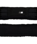 Comfy Fleece Lined Dressage Girth With Heavy Duty Elastic Ends, Steel Roller Buckles, Reinforced Nylon Webbing, Machine Washable, 20 Inch