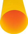 Heavy Duty 60 Inch Yellow Bollard Post Sleeve With Dome Top Rock Solid Impact Guard For Parking Lots showing snug fit and interior view.