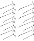 Heavy Duty Slatwall Hooks Set Of 50 For Slat Walls Pegboards And Retail Shelves Large Capacity Iron Hooks In Silver Ideal