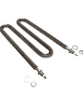 Zero Hassle W Shape Finned Air Heater 220V 2.5kW Stainless Steel 304 heavy duty heating element with connectors.