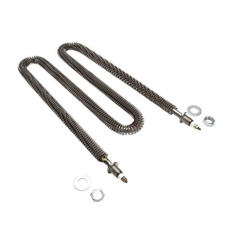 Zero Hassle W Shape Finned Air Heater 220V 2.5kW Stainless Steel 304 heavy duty heating element with connectors.